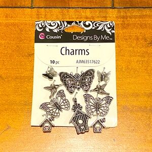 Silver Butterfly Charms